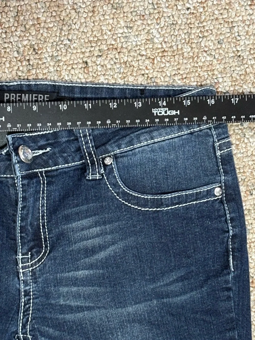 Rue 21 Premiere Denim Skinny Boot Cut Blue Jeans Women's Junior Size 11/12R